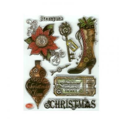 Viva Decor Clear Stamps - Steampunk Christmas